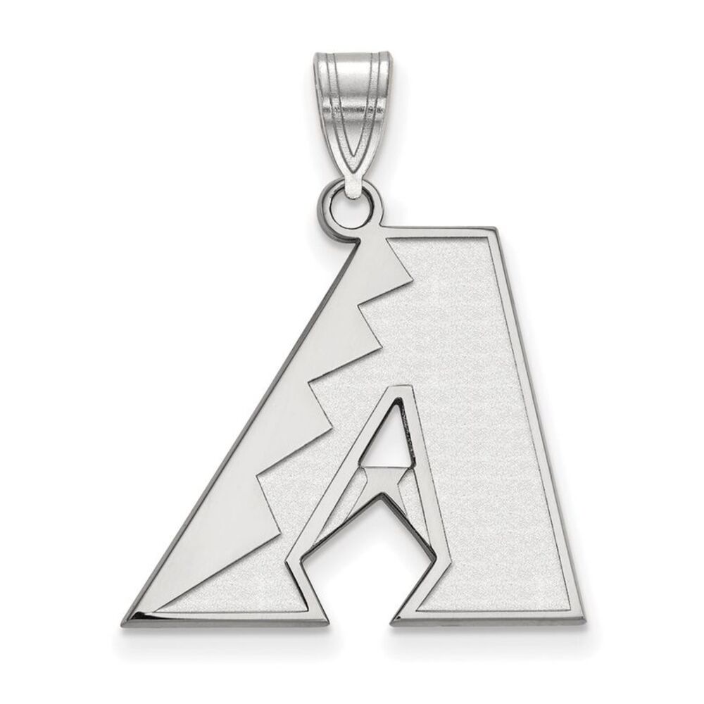 14K White Gold MLB Arizona Diamondbacks Large Pendant